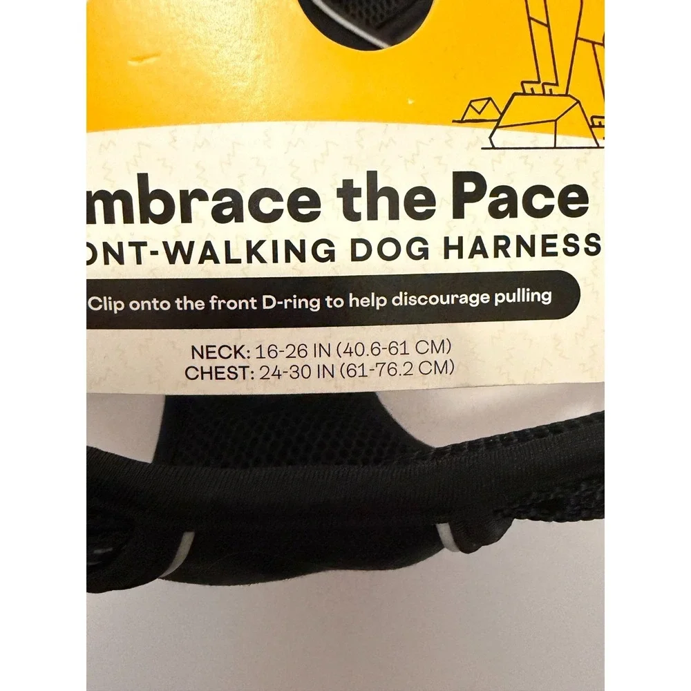 EveryYay Embrace The Pace No Pull Dog Harness Reflective Black Handle XL XXL